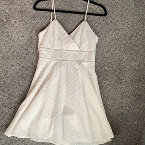 Francescas floral detailing white dress